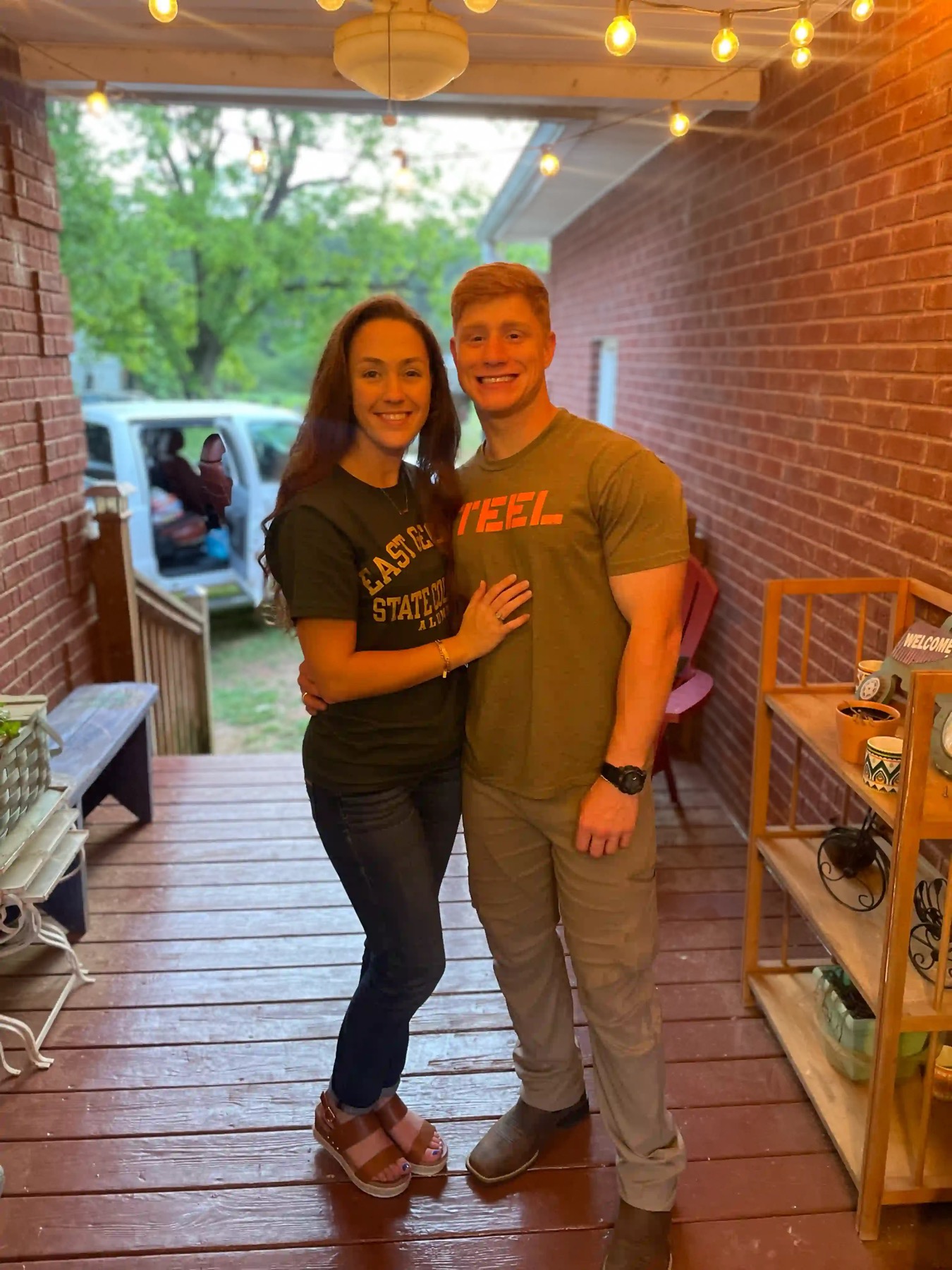 Justin, owner of Knox Fantasy Lights, with his wife